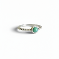 Sterling Silver Dainty Turquoise Ring - view 5