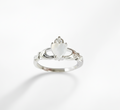 Sterling Silver Mother of Pearl Claddagh Ring
