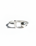 Sterling Silver Geometric Bar Ring