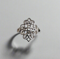 High Polished Sterling Silver Vines Ring - view 3