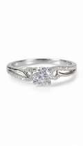 Sterling Silver Engagement Ring - view 5