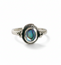 Sterling Silver Genuine Abalone Ring