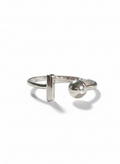 Sterling Silver Geometric Bar Ring - view 5