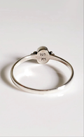 Sterling Silver Turquoise Dainty Bali Ring - view 6
