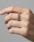Sterling Silver Mariner Link Chain Ring - view 2