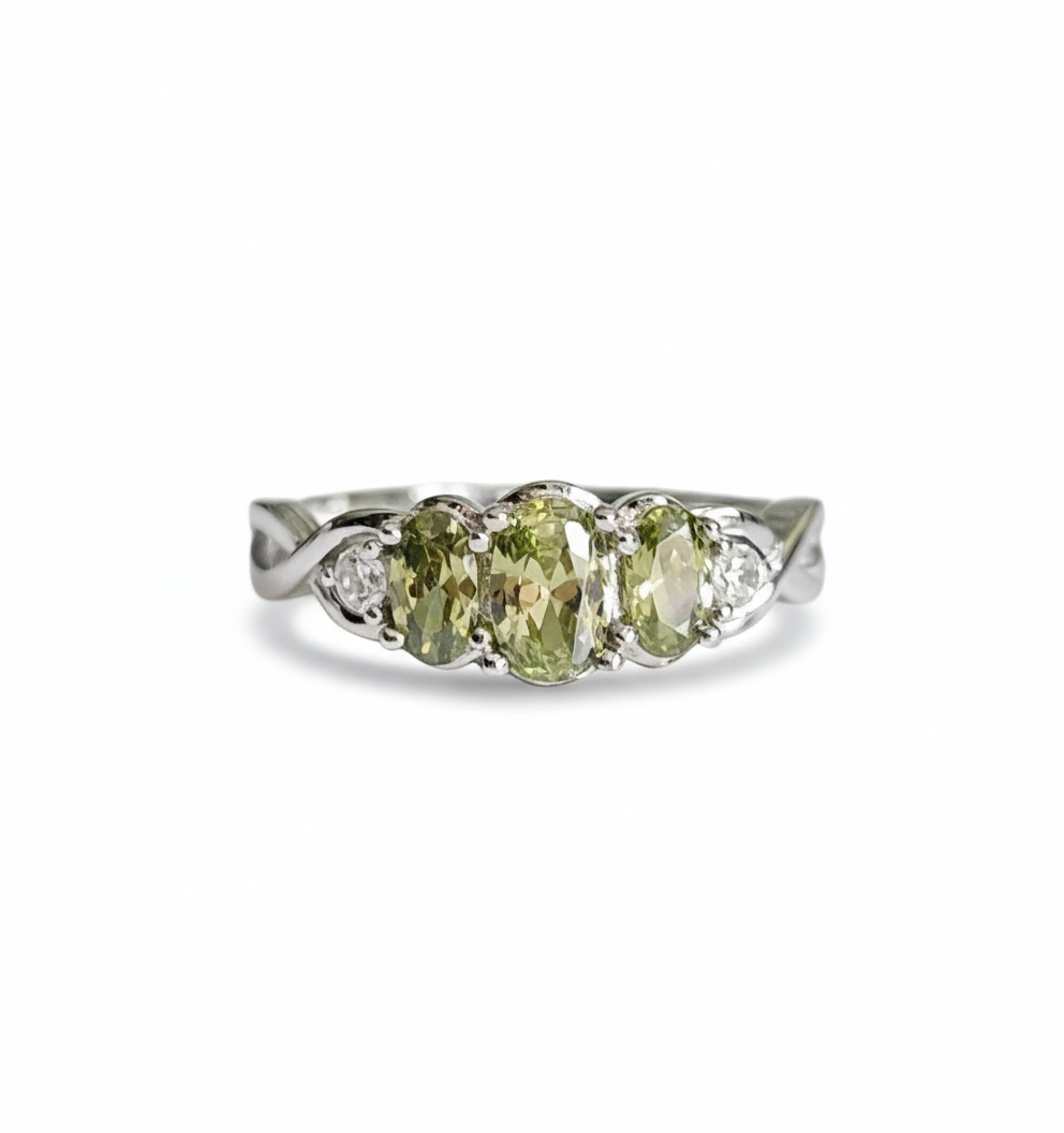 Sterling Silver Peridot Ring