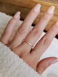 Sterling Silver Dainty Eternity Gold Plated Ring - view 9