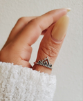 Sterling Silver Beaded Henna Mandala Ring - view 7