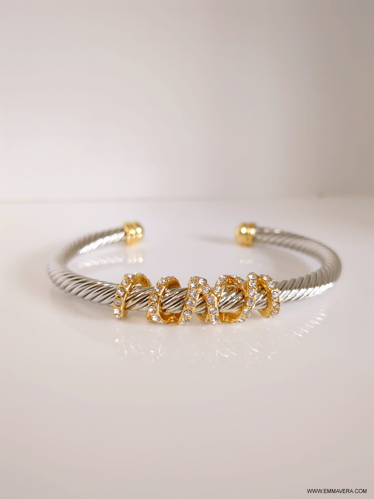 Wrap Around Crystal Bangle - view 3