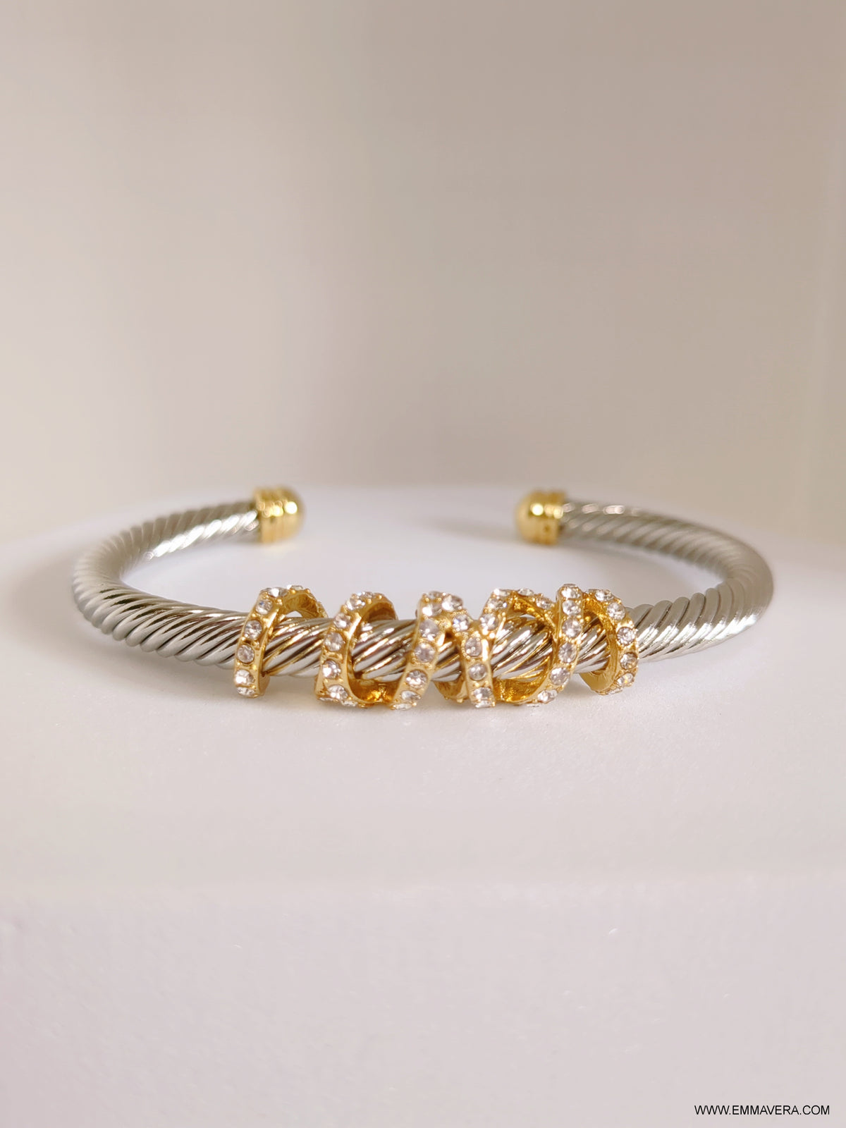 Wrap Around Crystal Bangle - view 6