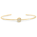 Dainty Gold Open Thin Bangle