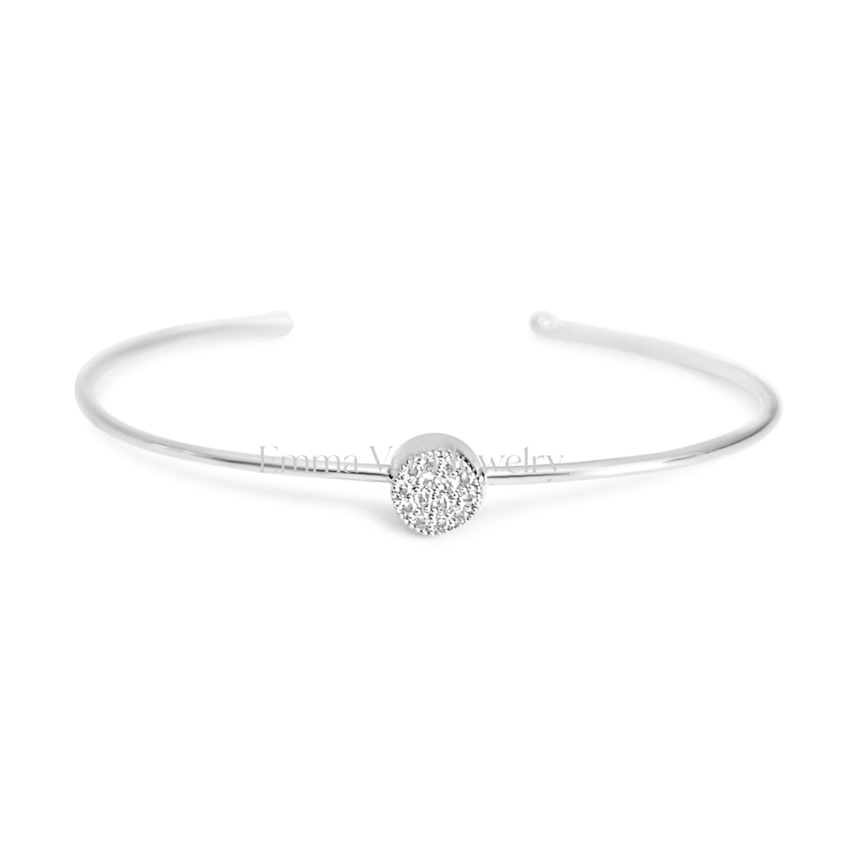 Dainty Silver Open Thin Bracelet