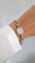 Chain Link Toggle Bracelet - view 3