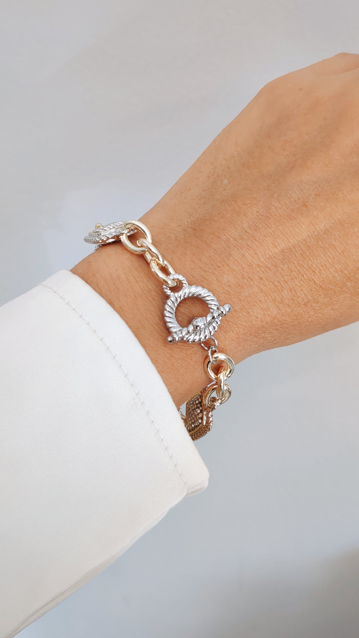 Chain Link Toggle Bracelet - view 5
