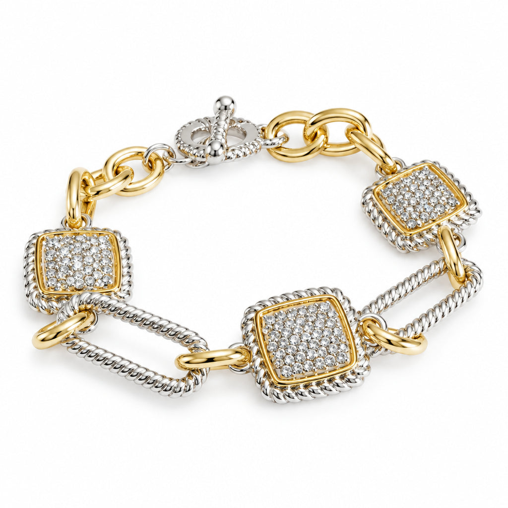Chain Link Toggle Bracelet - view 4