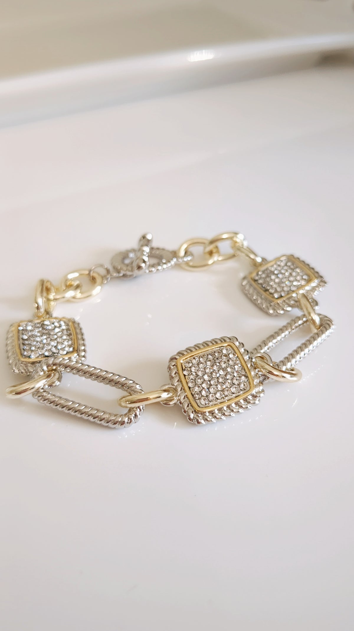 Chain Link Toggle Bracelet - view 4