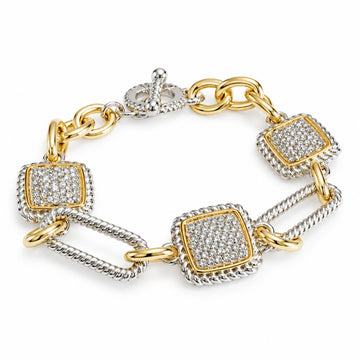 Chain Link Toggle Bracelet - view 4