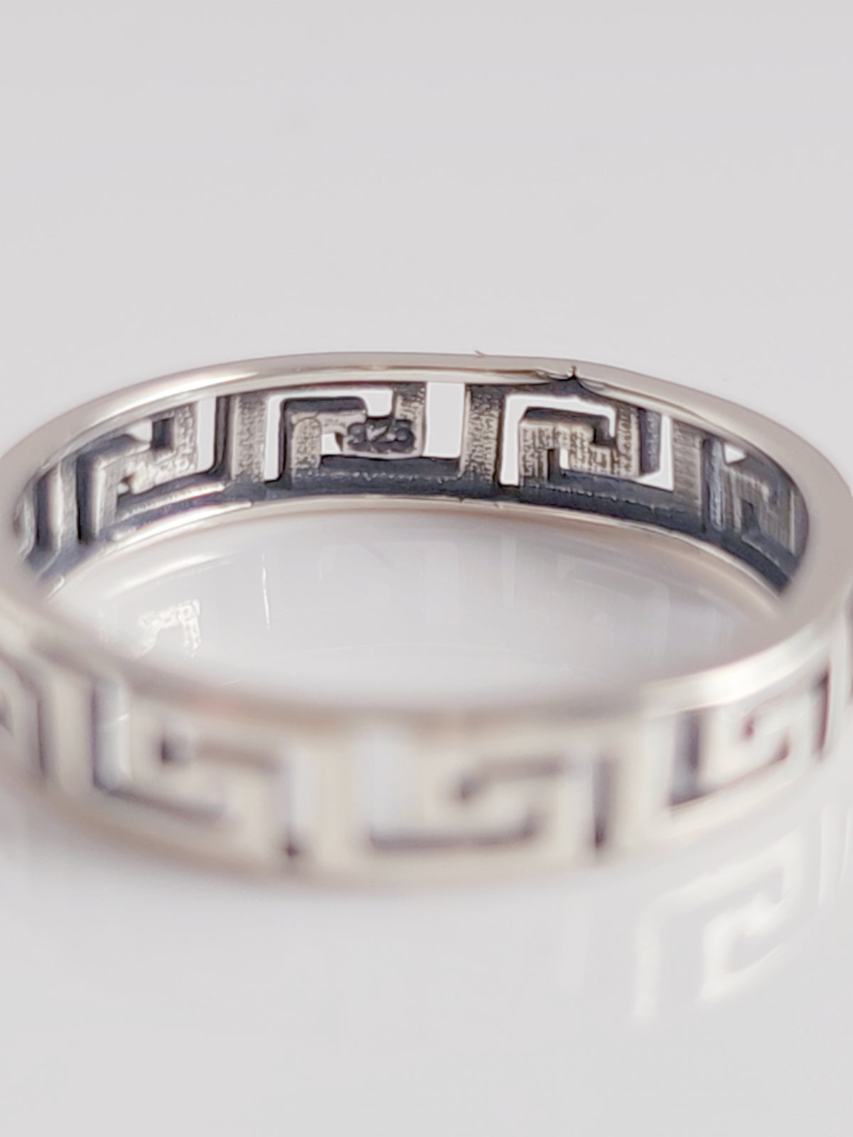 Sterling Silver 925 Aztec Band - view 5