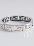 Sterling Silver 925 Aztec Band - view 3