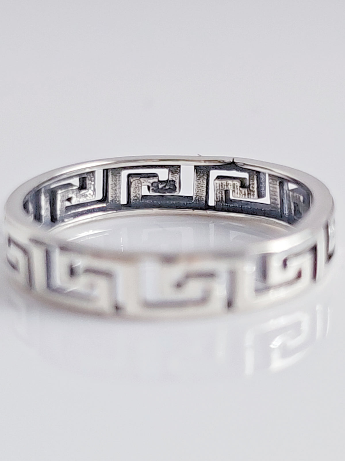 Sterling Silver 925 Aztec Band - view 3