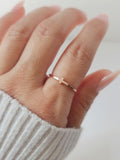 Sterling Silver Cross Ring, Gold, Rose Gold or Silver - view 7