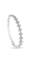 Silver Statement CZ Bangle Bracelet