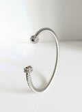 Gold, Silver Dome Crystals Bangle - view 8
