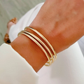 18K Gold Filled Bangle Bracelet
