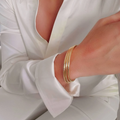18K Gold Filled Bangle Bracelet - view 2