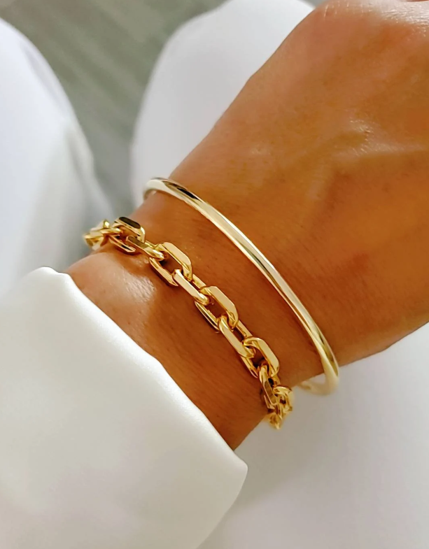 18K Gold Filled Bangle Bracelet - view 5