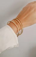 18K Gold Filled Bangle Bracelet - view 6