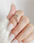 Sterling Silver Rolling Wave Ring - view 2
