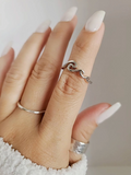 Sterling Silver Rolling Wave Ring - view 4