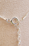 Sterling Silver 925 Solitaire Sphere Ball Chain Necklace - view 5