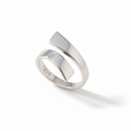 Sterling Silver Bold Bar Geometric Ring - view 3