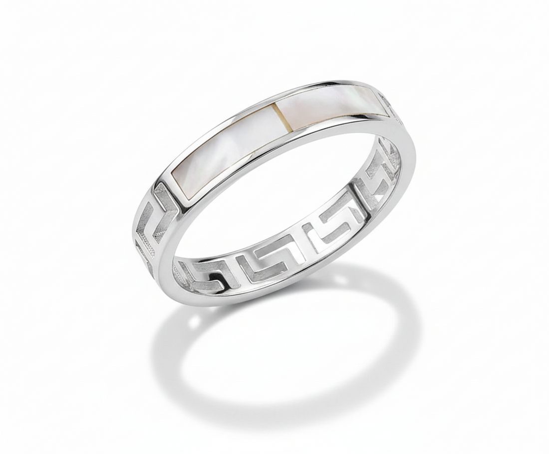Sterling Silver Mother of Pearl Ring