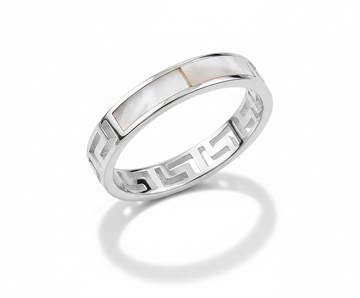 Sterling Silver Mother of Pearl Ring
