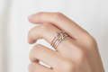 Sterling Silver Diamond Shape Ring - view 4