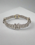 Silver Cable X Bracelet - view 6