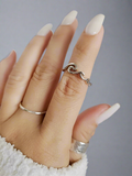 Sterling Silver 925 Rolling Wave Ring - view 4