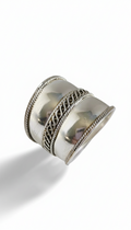 Sterling Silver Concave Bali Ring - view 7