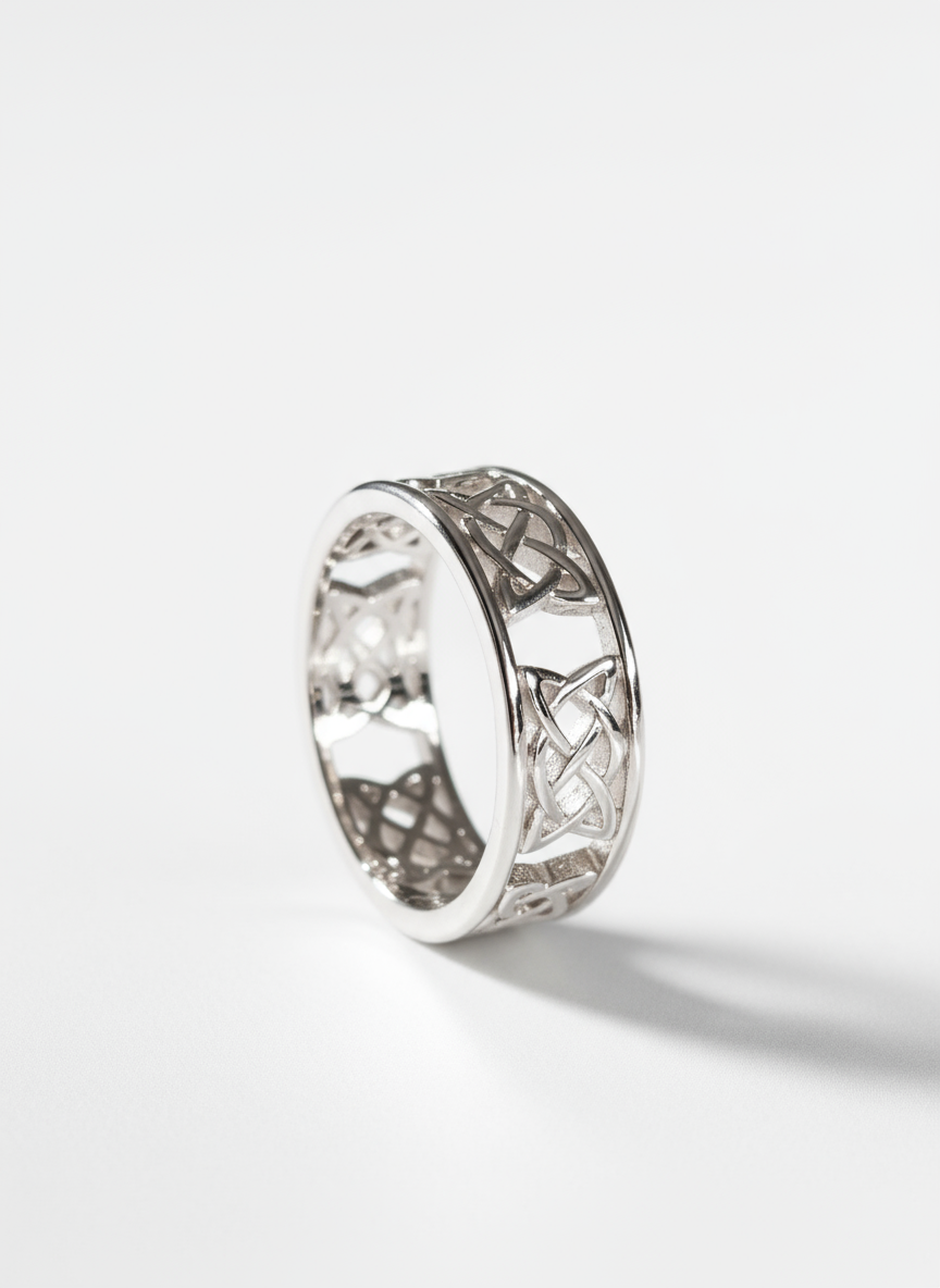 Sterling Silver Celtic Unisex Ring