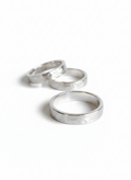 Sterling Silver Soli ld Hammered Band Ring