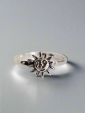 Sterling Silver Dainty Sun Ring - view 5