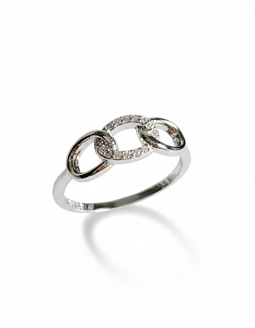 Sterling Silver Chain Ring - view 3