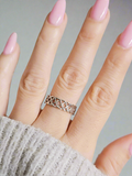 Sterling Silver Unisex Braided Band Ring - view 7