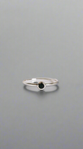 Dainty Black Onyx Sterling Silver Ring - view 9