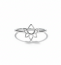 Sterling Silver Lotus Flower Ring