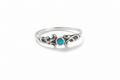 Sterling Silver Dainty Turquoise Ring