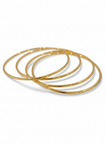 Gold Bangle Bracelets set of 7